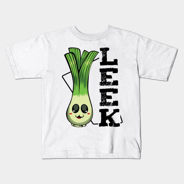 Leek Vegan Kids T-Shirt by Lumio Gifts